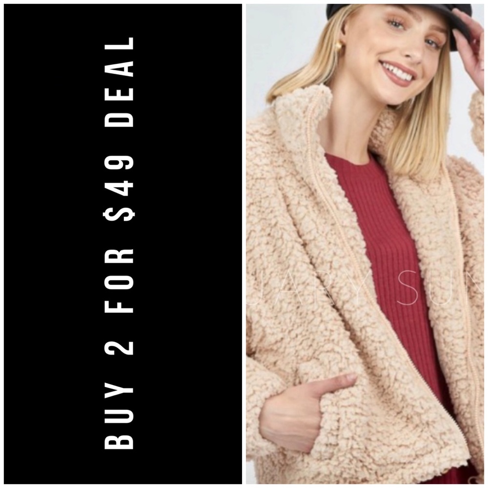 ❄️OATMEAL SHERPA JACKET